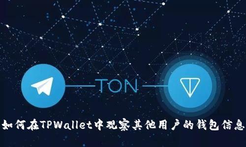 如何在TPWallet中观察其他用户的钱包信息